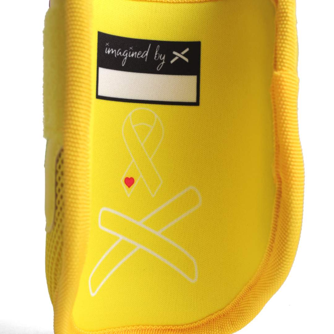 gold ribbon childhood cancer awareness elbow guard - Absolutely ...