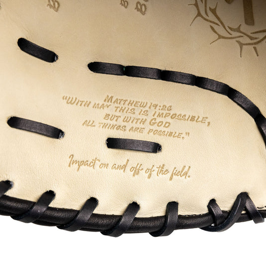 Bible First Base Mitt | Black Binding Edition