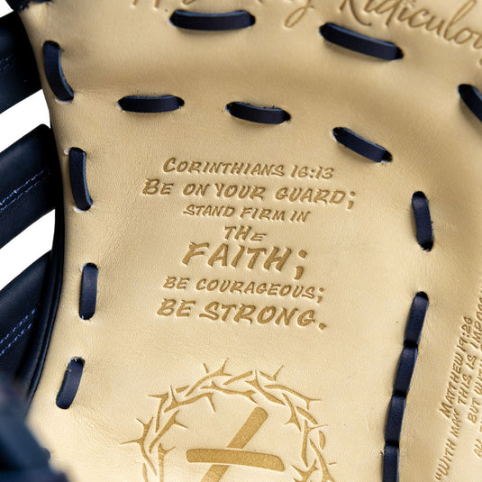 Bible First Base Mitt | Navy Binding Edition