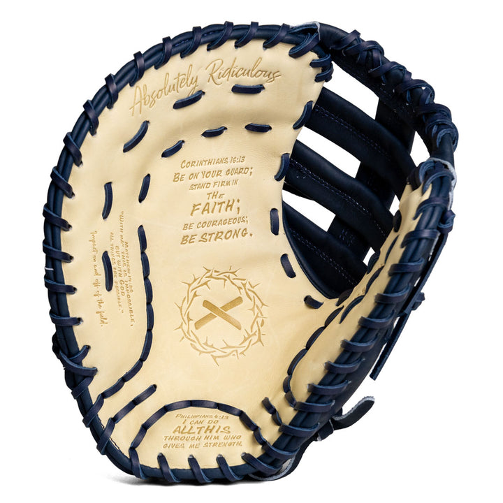 Translation missing: en.Bible First Base Mitt | Navy Binding Edition