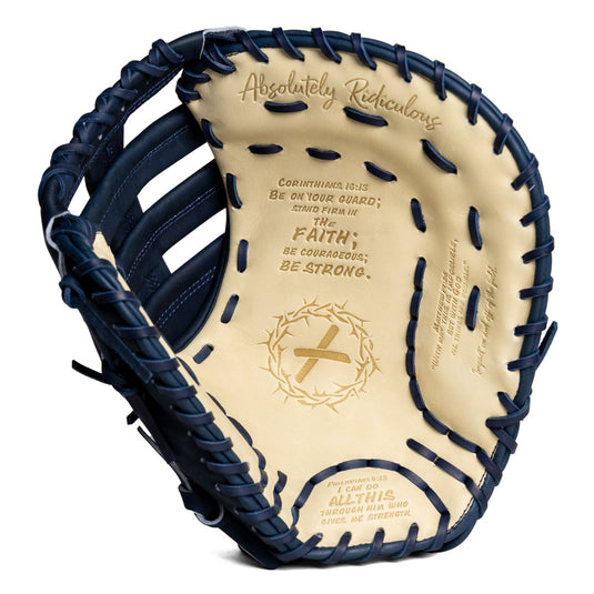 Bible First Base Mitt | Navy Binding Edition
