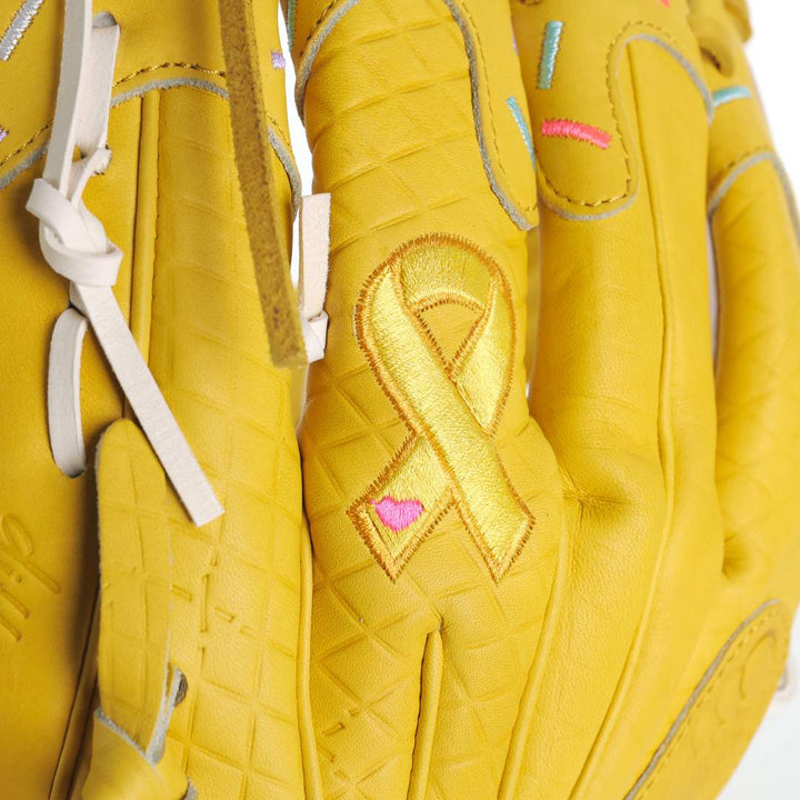 Translation missing: en.Gold Ribbon Childhood Cancer Awareness Softball Glove
