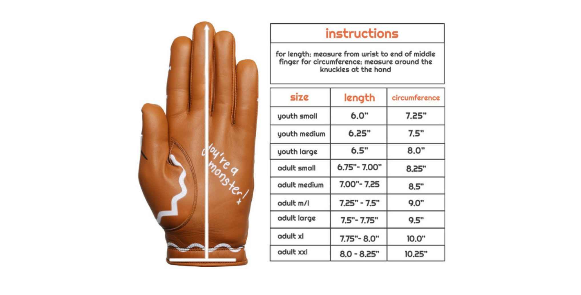 Size chart image