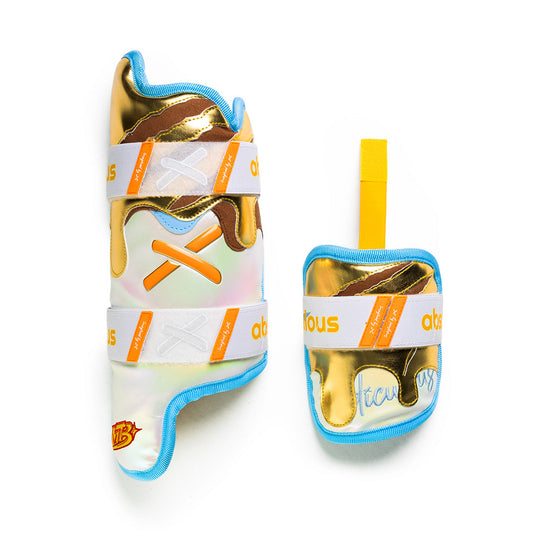 golden bruin drip model leg guard
