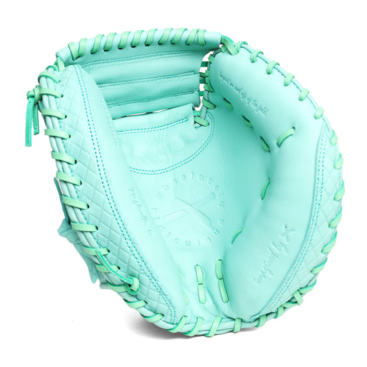Inside view of the all mint ice cream catcher's mitt
