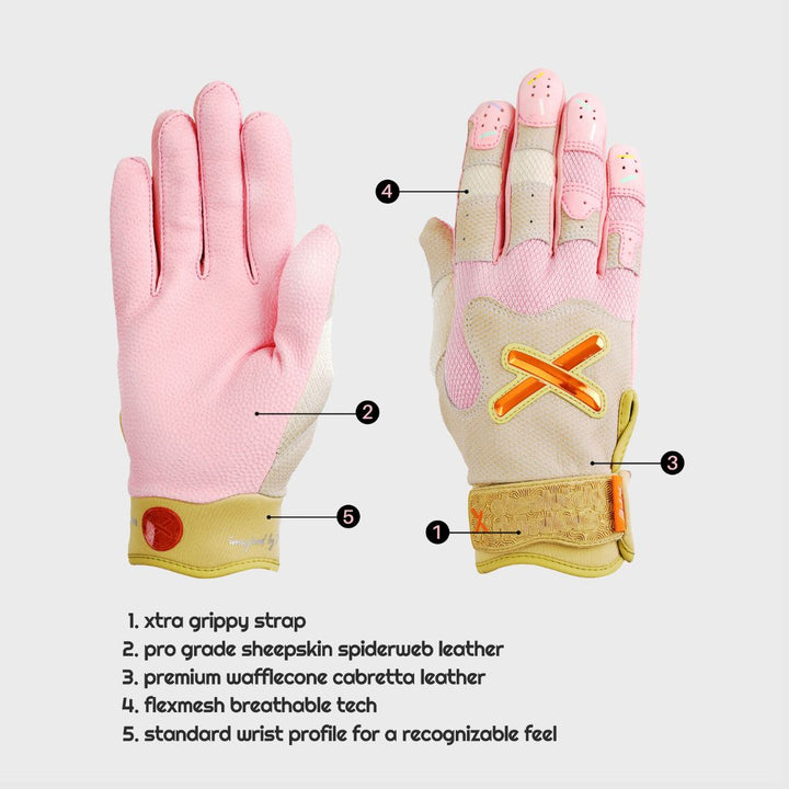 Translation missing: en.Strawberry Ice Cream Batting Gloves
