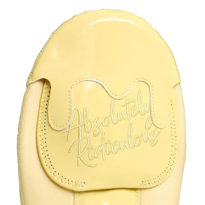 Translation missing: en.top part of the butter hybrid sliding mitt with absolutely ridiculous font near the drip design