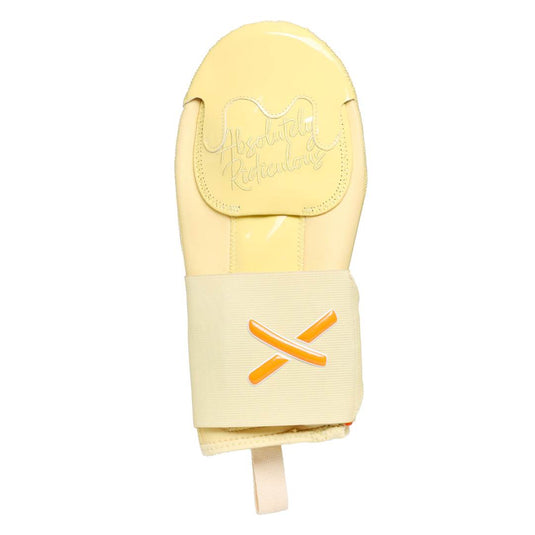 Yellow sliding mitt with strapped option