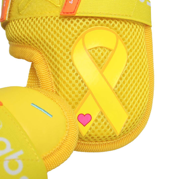 Translation missing: en.Gold Ribbon Childhood Cancer Awareness Drip Model Leg Guard