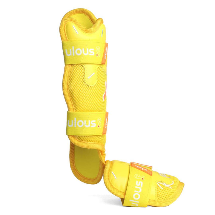 Translation missing: en.Gold Ribbon Childhood Cancer Awareness Drip Model Leg Guard