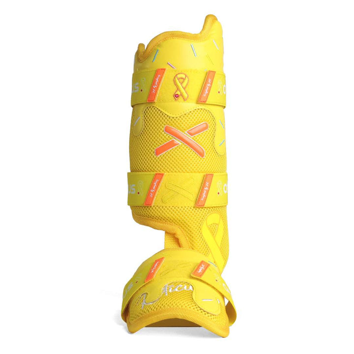Translation missing: en.Gold Ribbon Childhood Cancer Awareness Drip Model Leg Guard