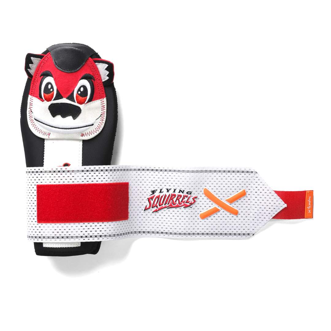nutzy sliding mitt | richmond flying squirrels milb collab