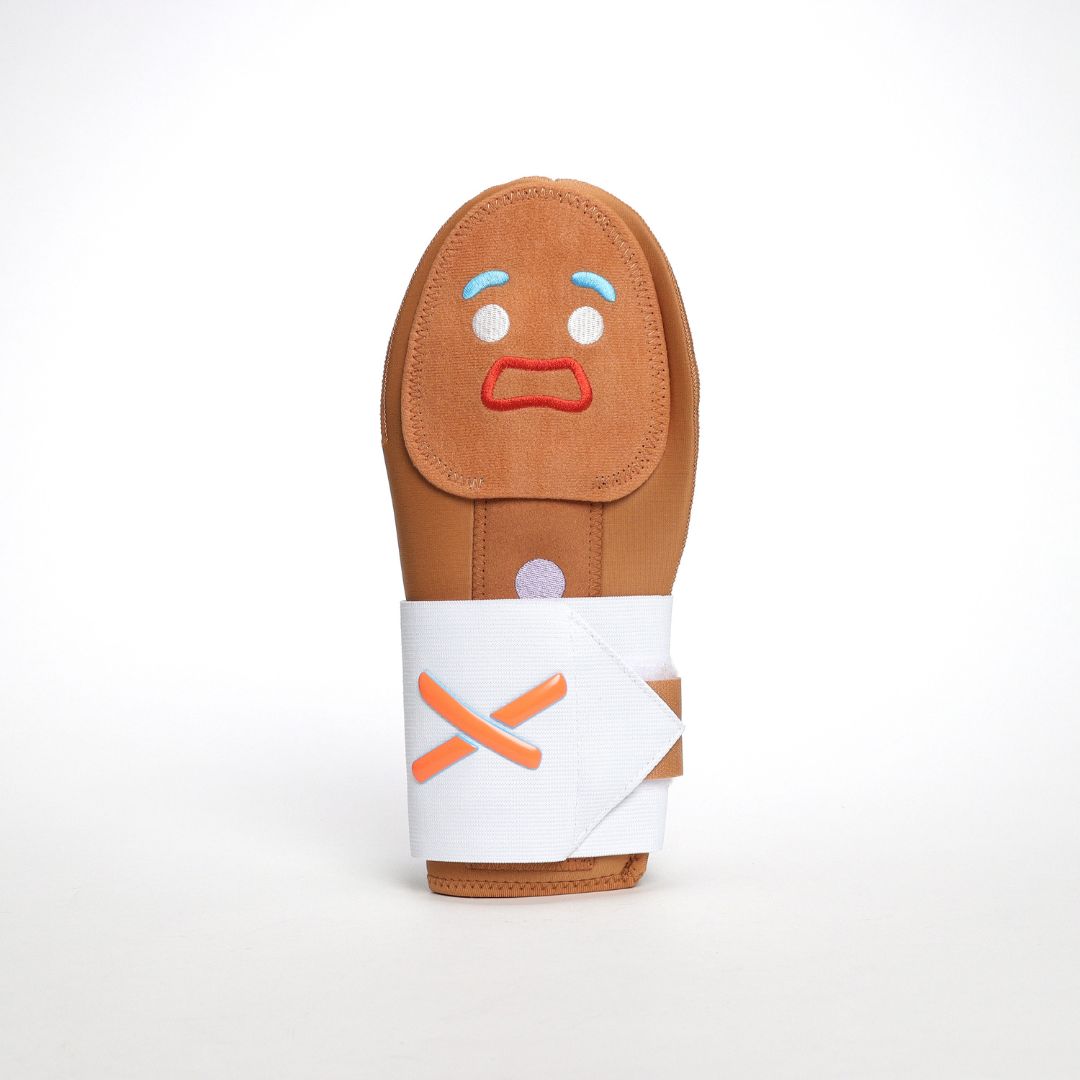 gingerbread man sliding mitt