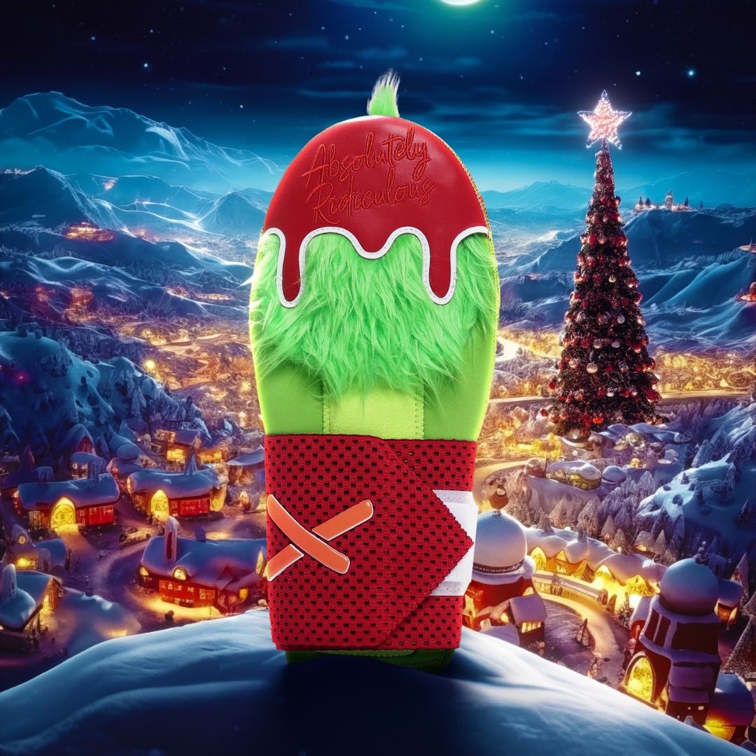 grinch sliding mitt baseball