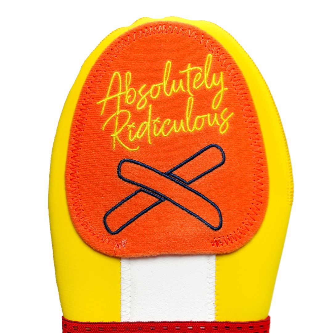 smiley sliding mitt | woosox milb collab – Absolutely Ridiculous