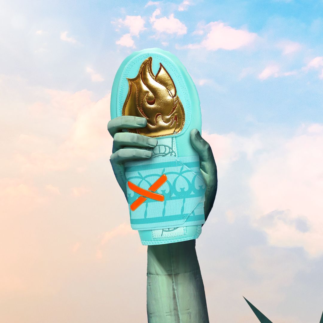 lady liberty sliding mitt