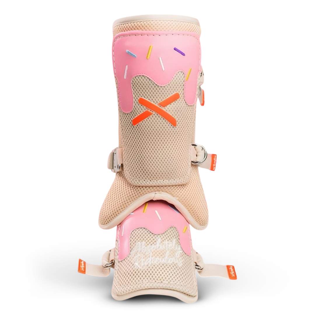 Straw Guard strawberry ice cream leg guard – Absolutely Ridiculous innovation for ...