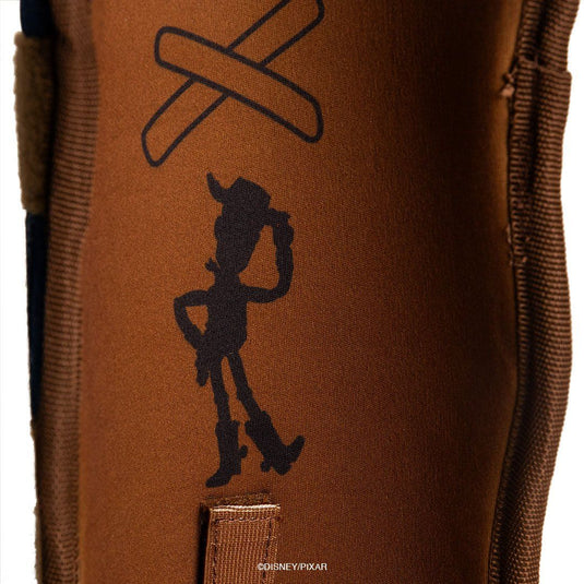 woody | toy story x absolutely ridiculous drip model leg guard