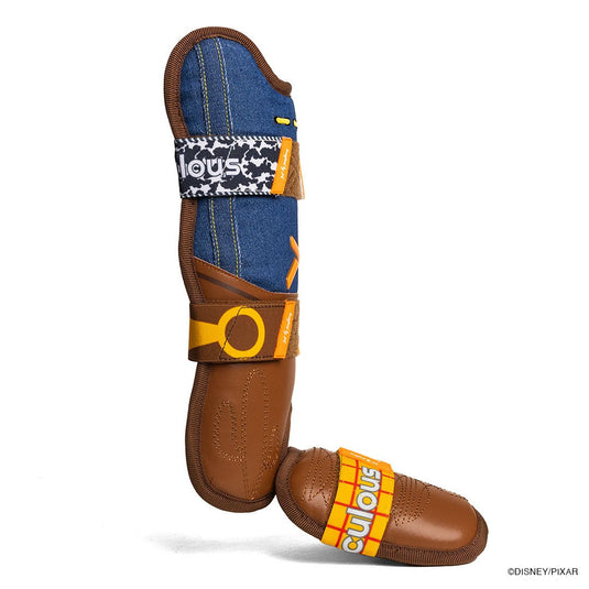 woody | toy story x absolutely ridiculous drip model leg guard