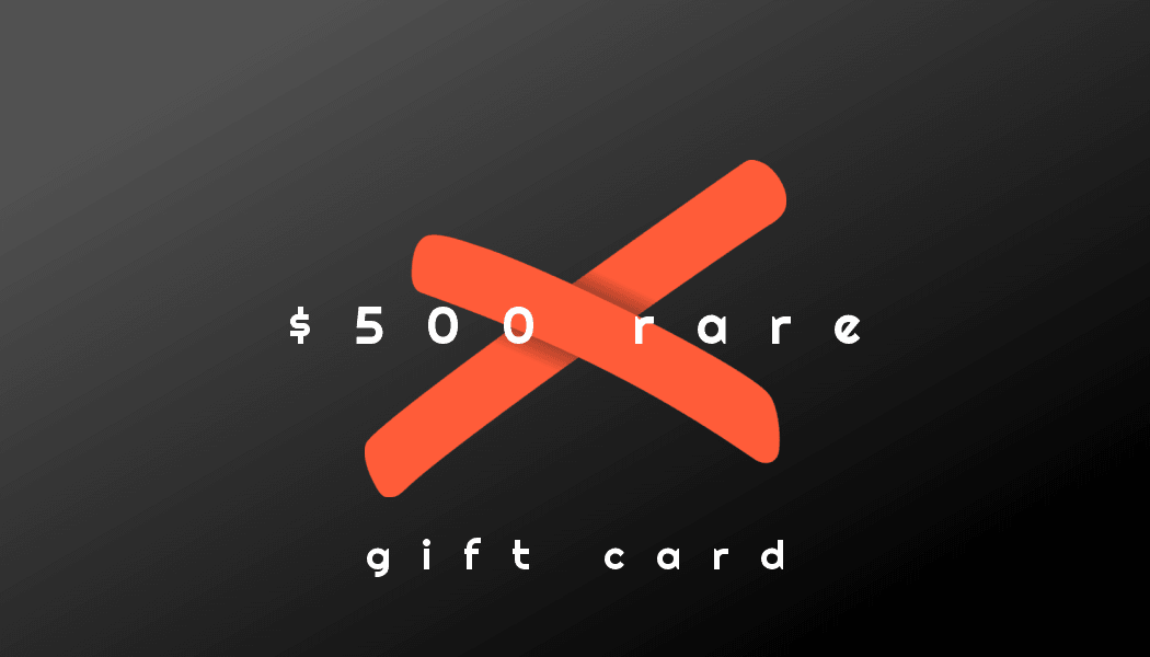 absolutely ridiculous gift card - denominations from $50